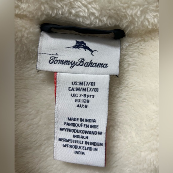 Tommy Bahama Fleece Vest Kids Size M (7/8) - Picture 3 of 3
